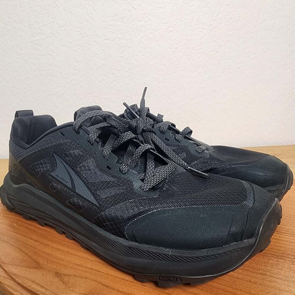 Altra Lone Peak 8 Shoes Mens Size 9 Black Trail Running MaxTrac AL0A85PG000 - Picture 10 of 15